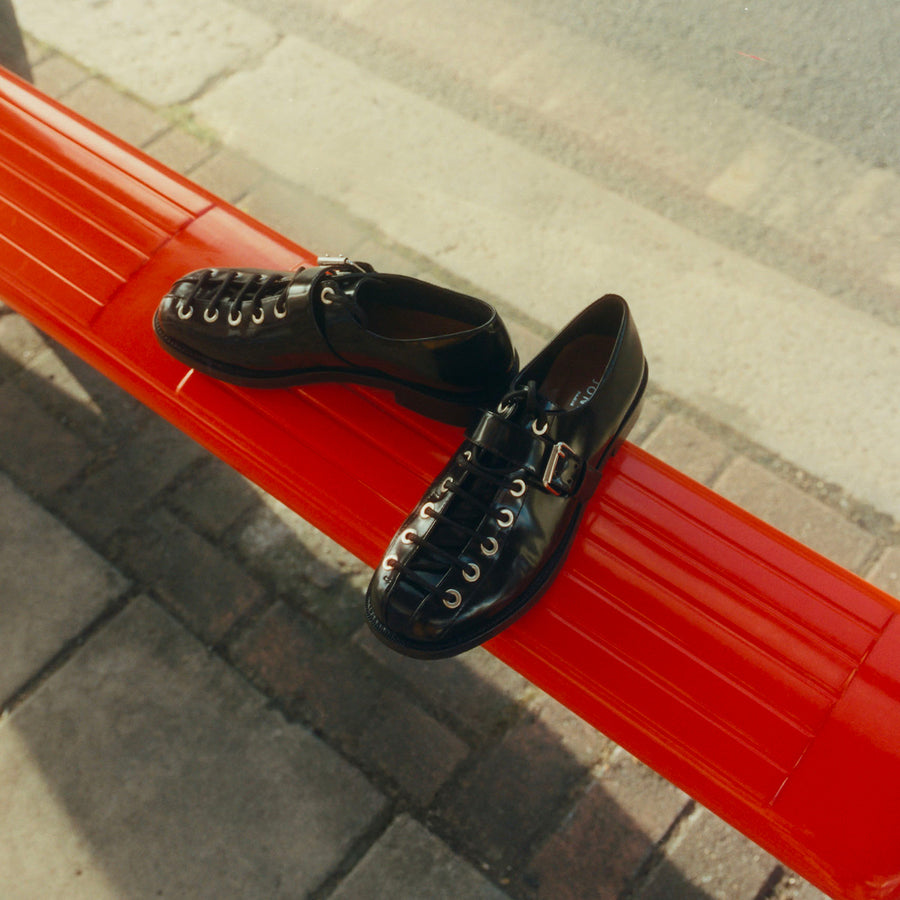 Derbies/richelieus Dalix Cuir Glace Noir