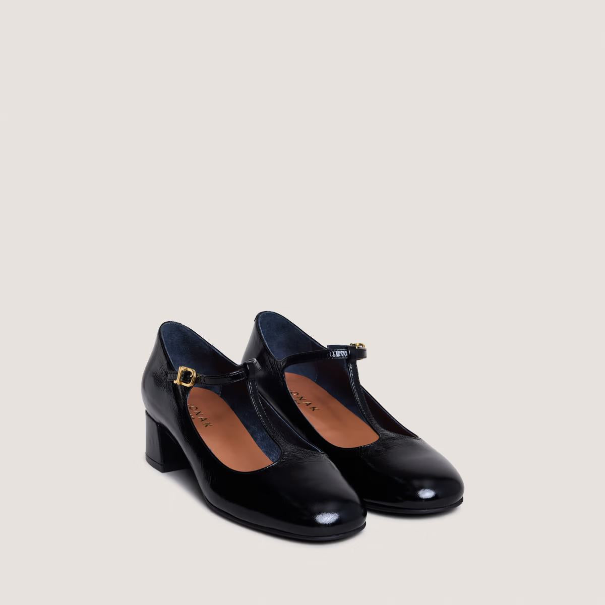 Salomes/babies Dalome Cuir Brillant Noir