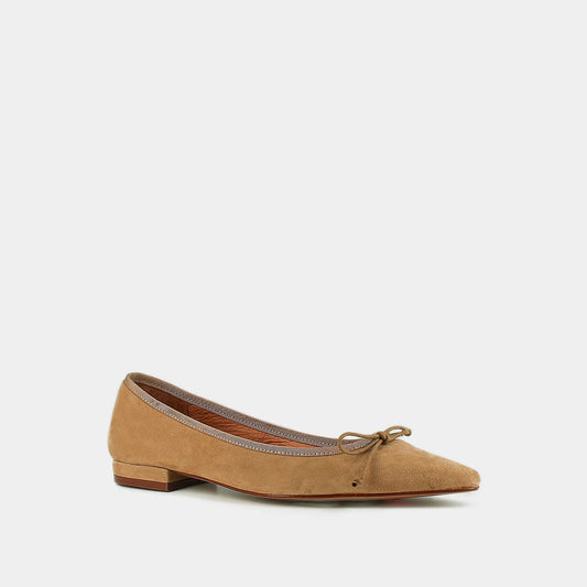 Ballerines Damo Velours Camel