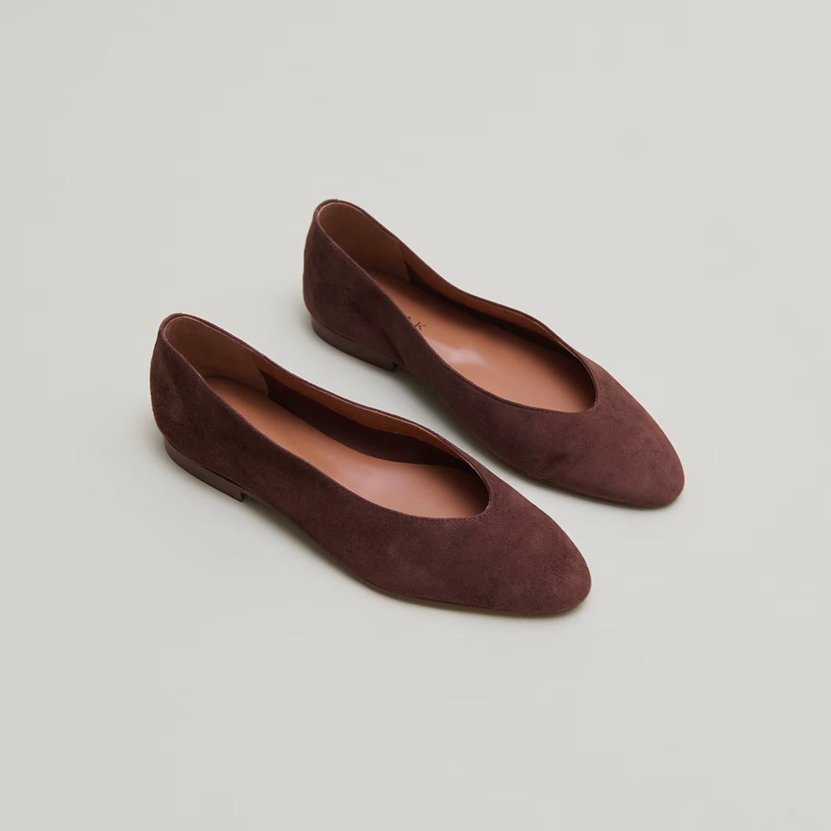 Ballerines Dassus Velours Marron-Fonce