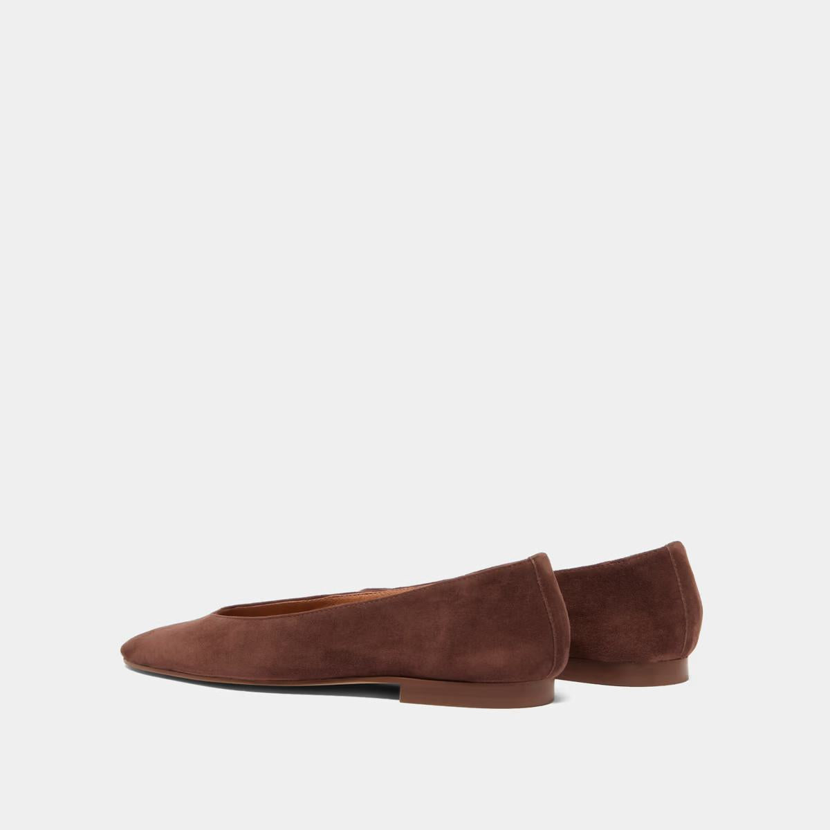 Ballerines Dassus Velours Marron-Fonce