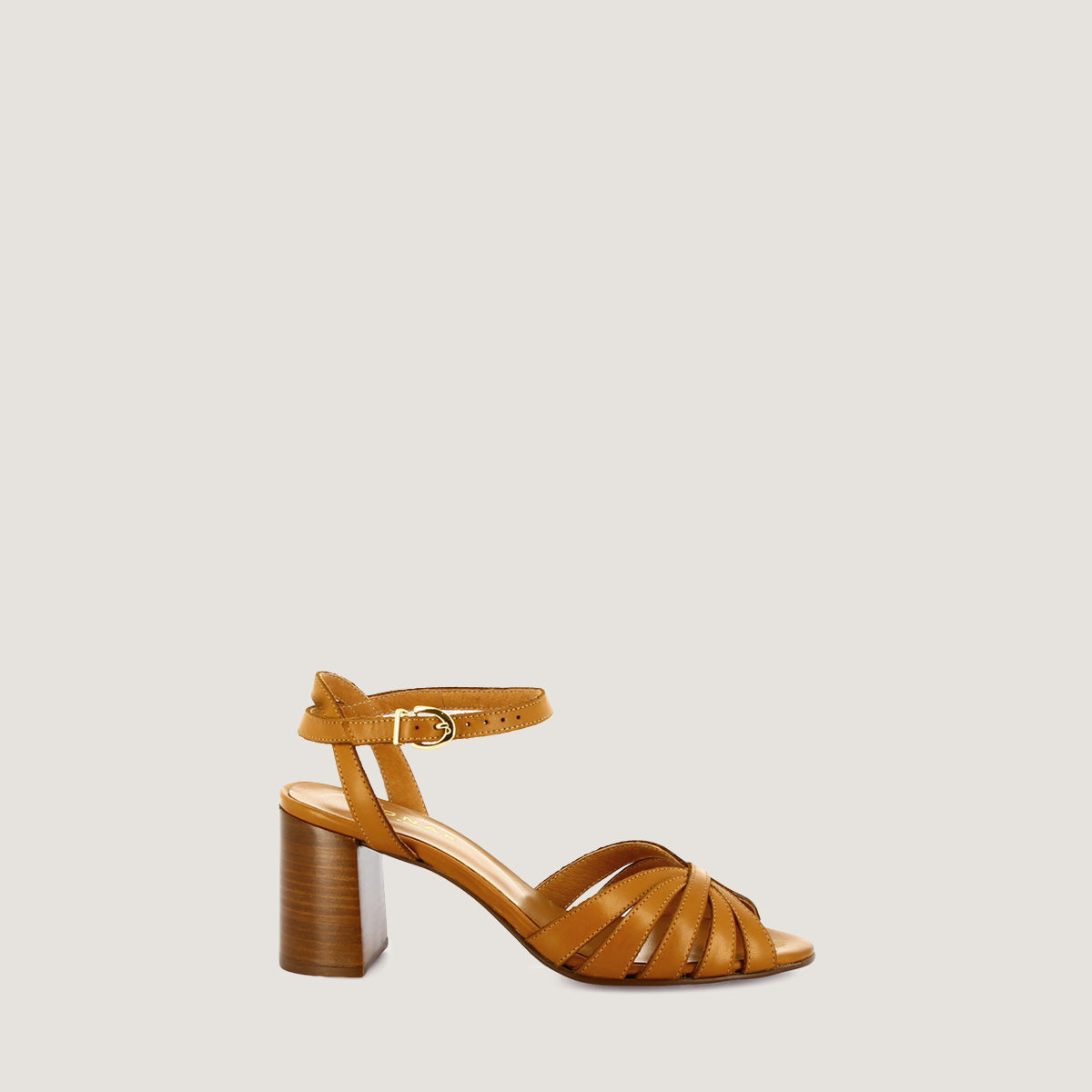 Sandales Debacq Bis Cuir Camel