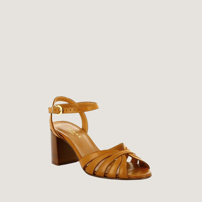 Sandales Debacq Bis Cuir Camel