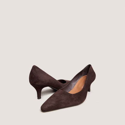 Escarpins Debrief Velours Marron-Fonce