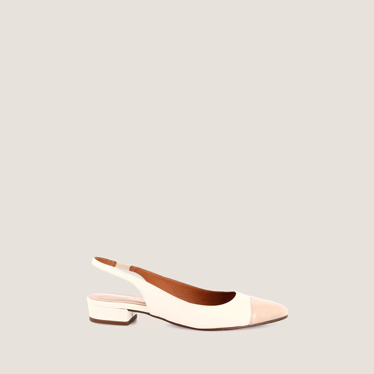 Ballerines Decision Vernis/cuir Beige-ecru