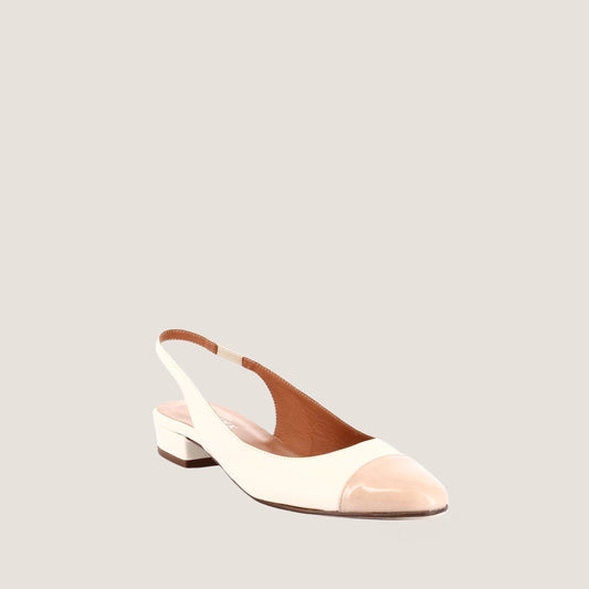 Ballerines Decision Vernis/cuir Beige-ecru