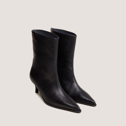 Boots Delanie Cuir Souple Noir
