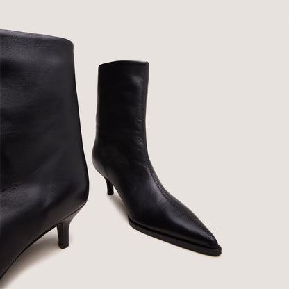 Boots Delanie Cuir Souple Noir