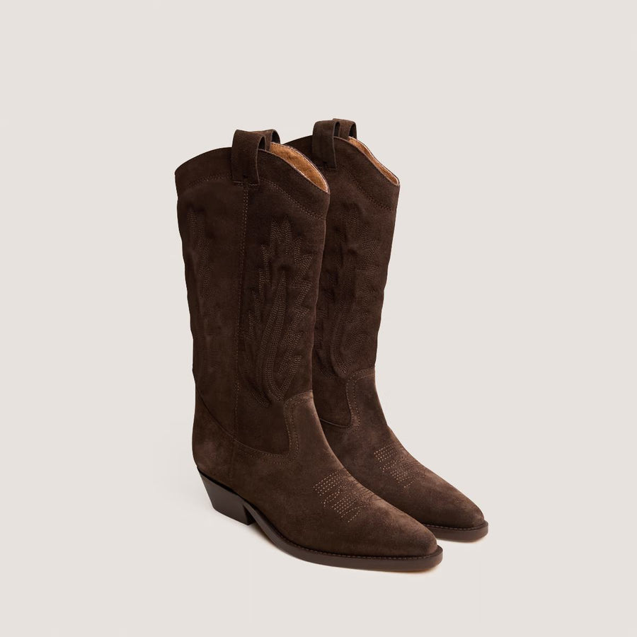 Bottes Delea Croute Marron-Fonce