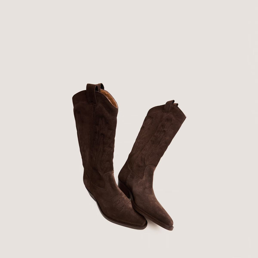 Bottes Delea Croute Marron-Fonce