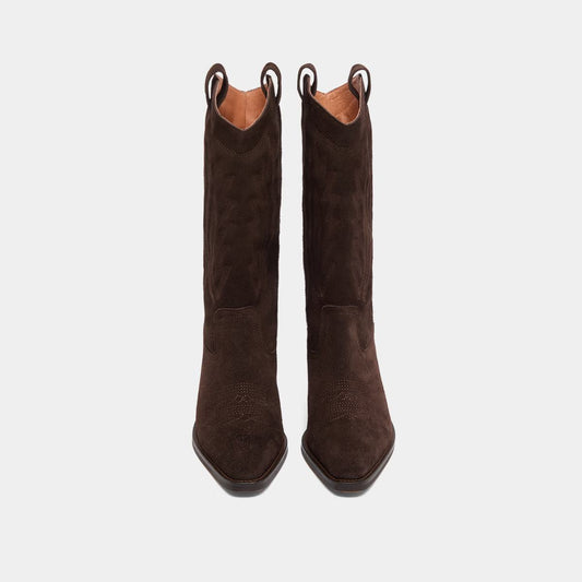 Bottes Delea Croute Marron-Fonce