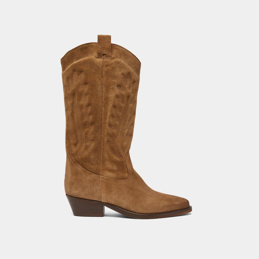 Bottes Delea Croute Taupe-Fonce