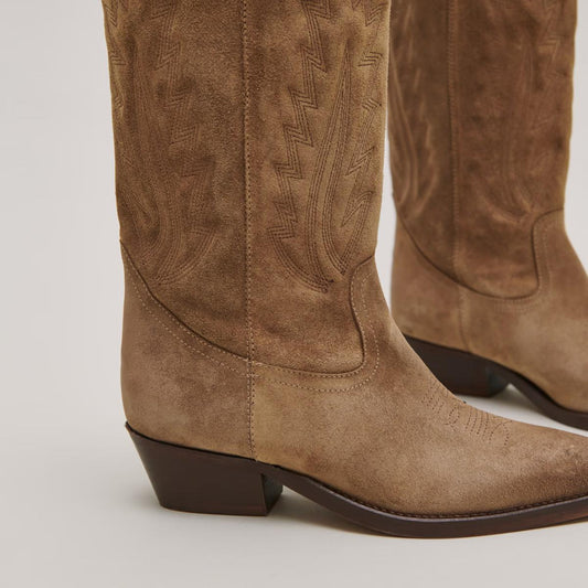 Bottes Delea Croute Taupe-Fonce