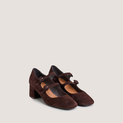 Salomes/babies Delou Velours Marron