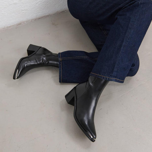 Boots Delo Cuir Noir