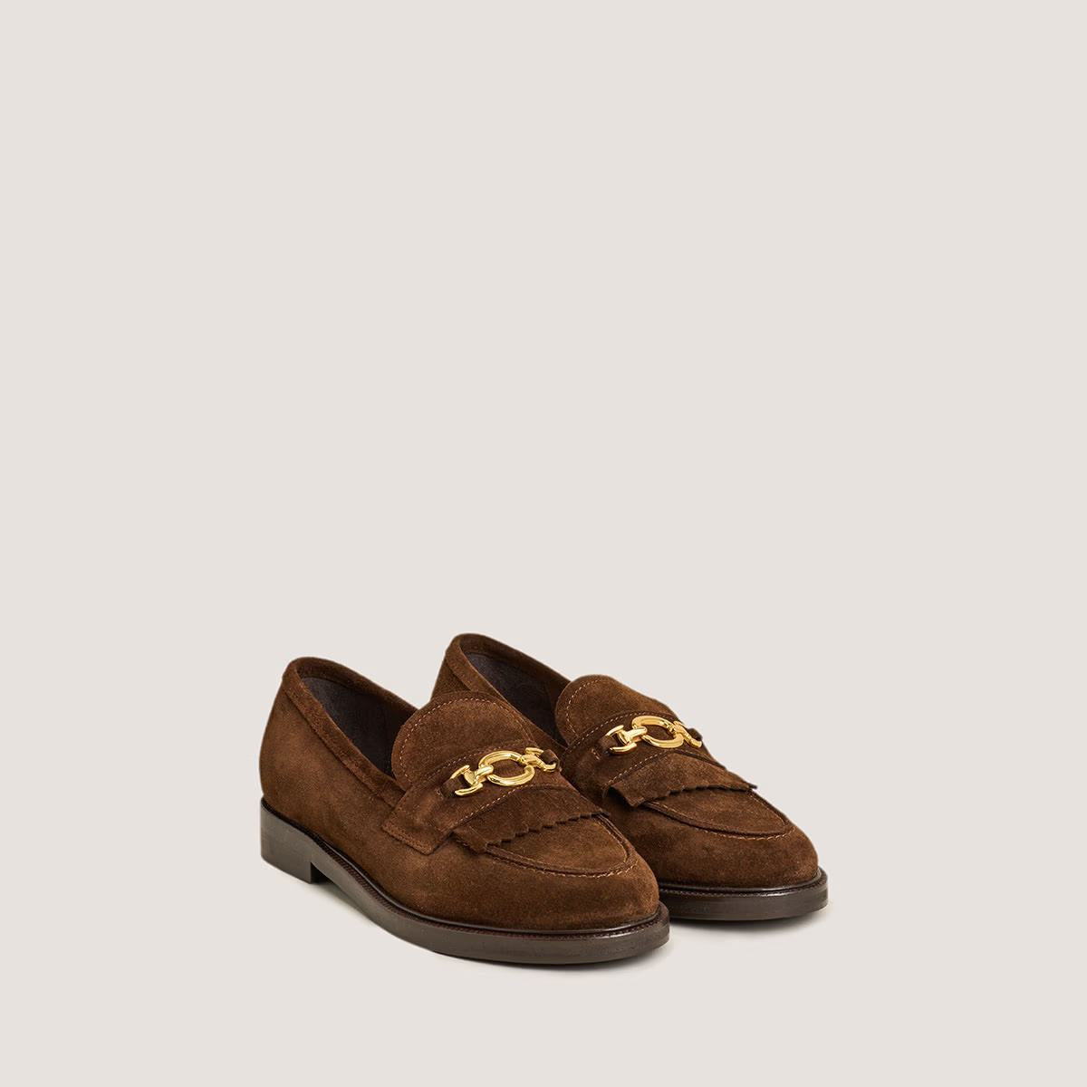 Mocassins Delphes Croute Marron