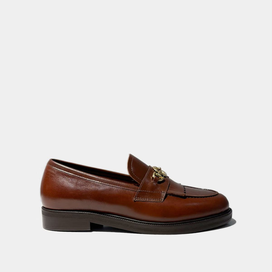 Mocassins Delphes Cuir Cognac