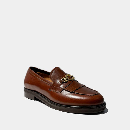 Mocassins Delphes Cuir Cognac