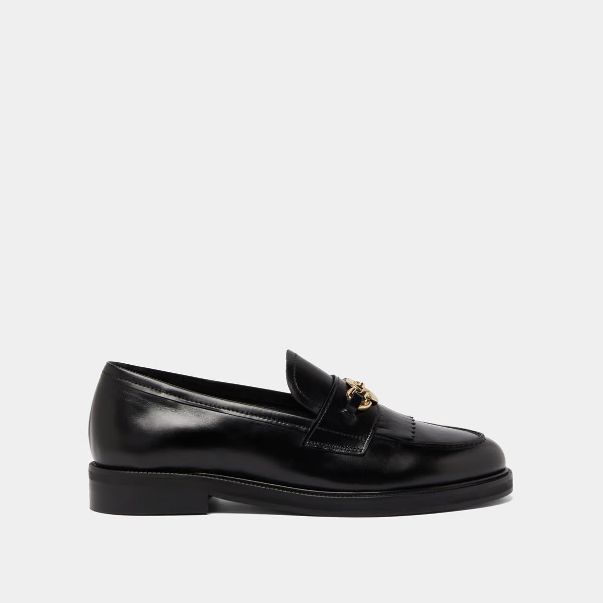 Mocassins Delphes Cuir Noir