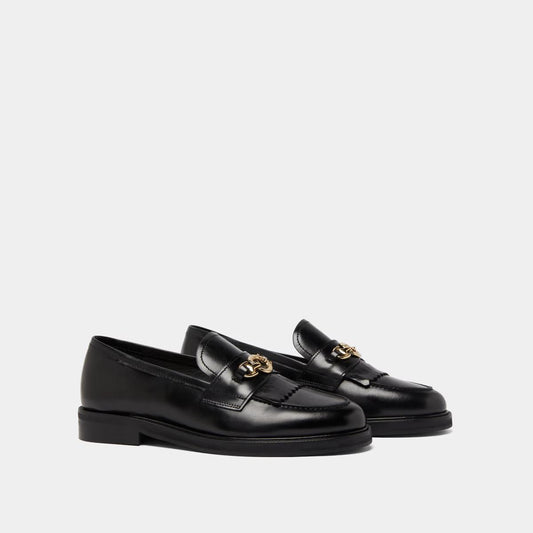 Mocassins Delphes Cuir Noir