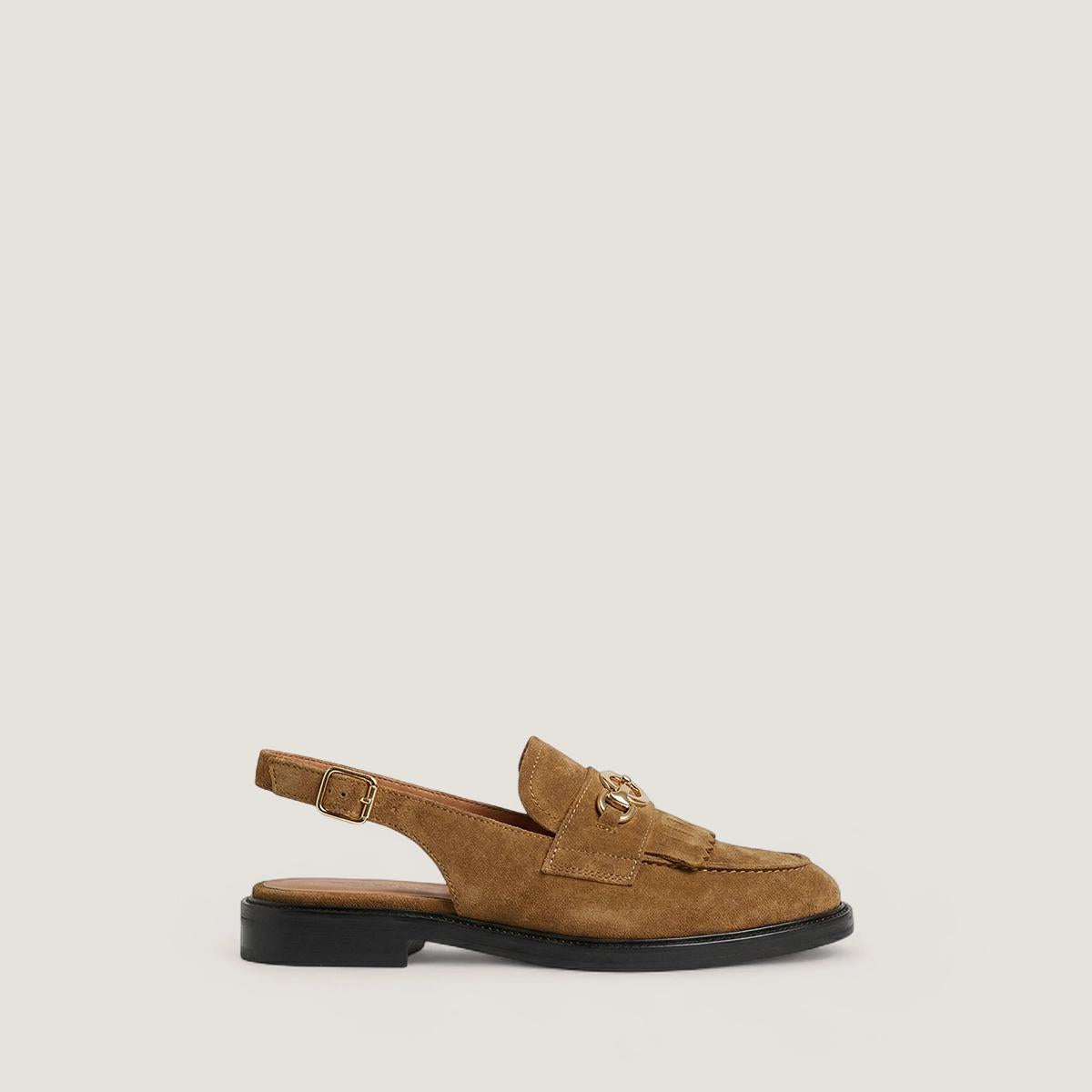 Women's Moccasins Delphy Soft Split Leather - Tabac