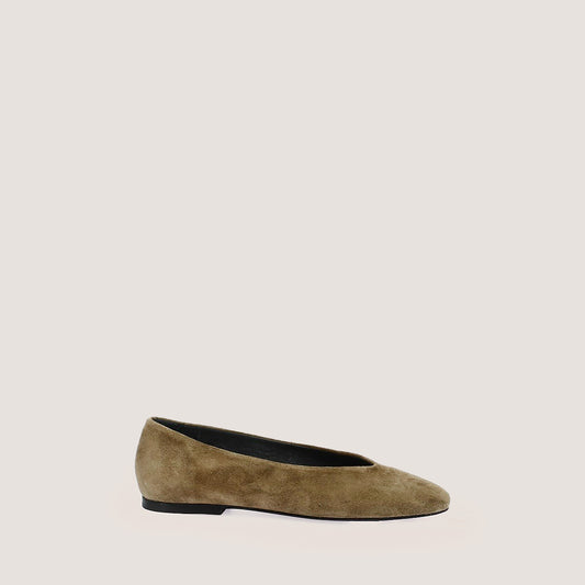 Ballerines Delvis Croute Kaki