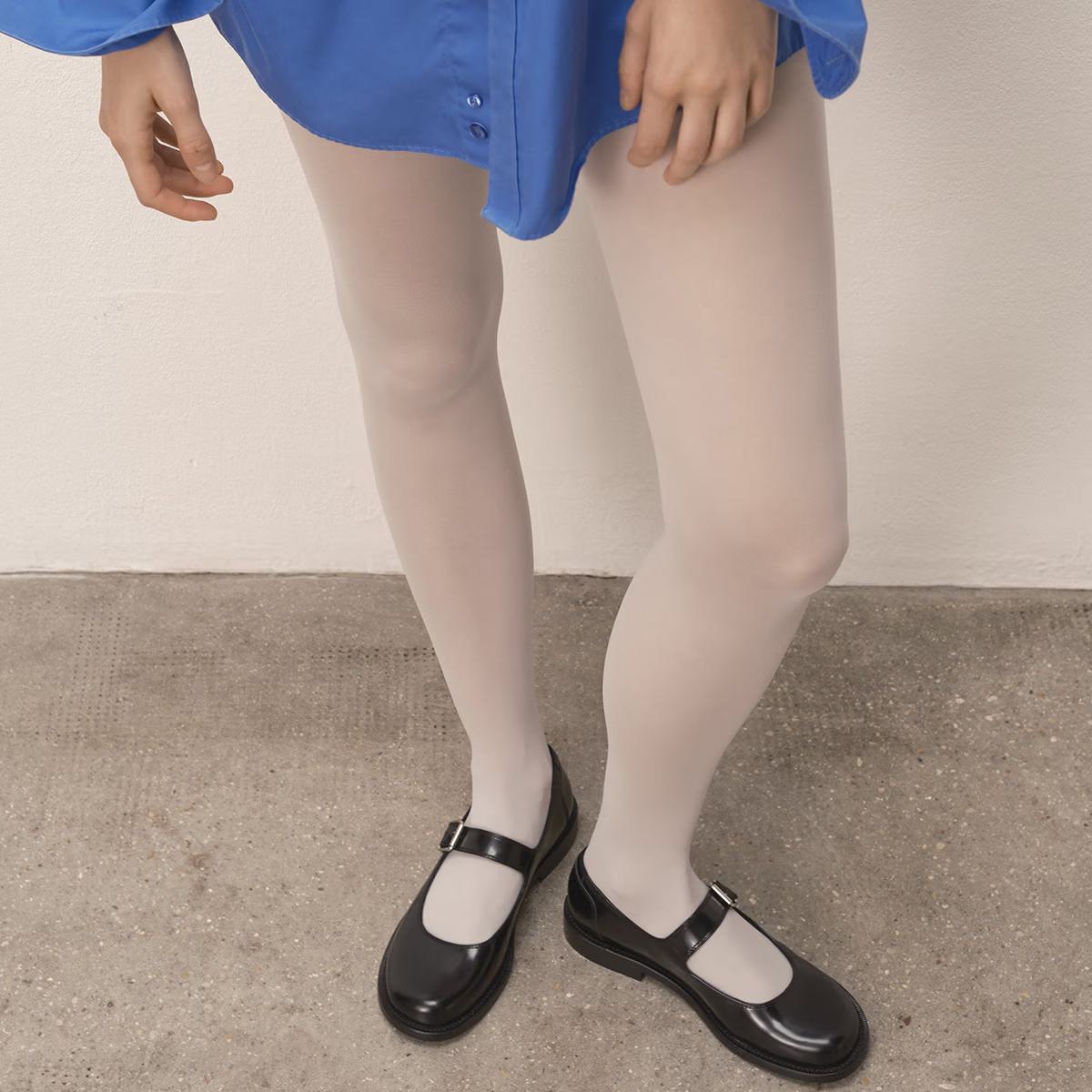 Ballerines Demilie Cuir Glace Noir