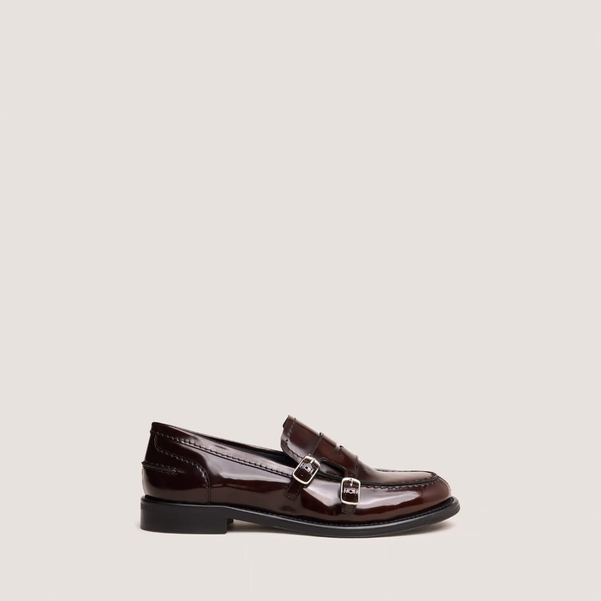 Mocassins Denora Cuir Glace Marron