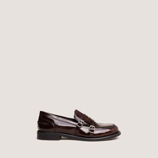 Mocassins Denora Cuir Glace Marron