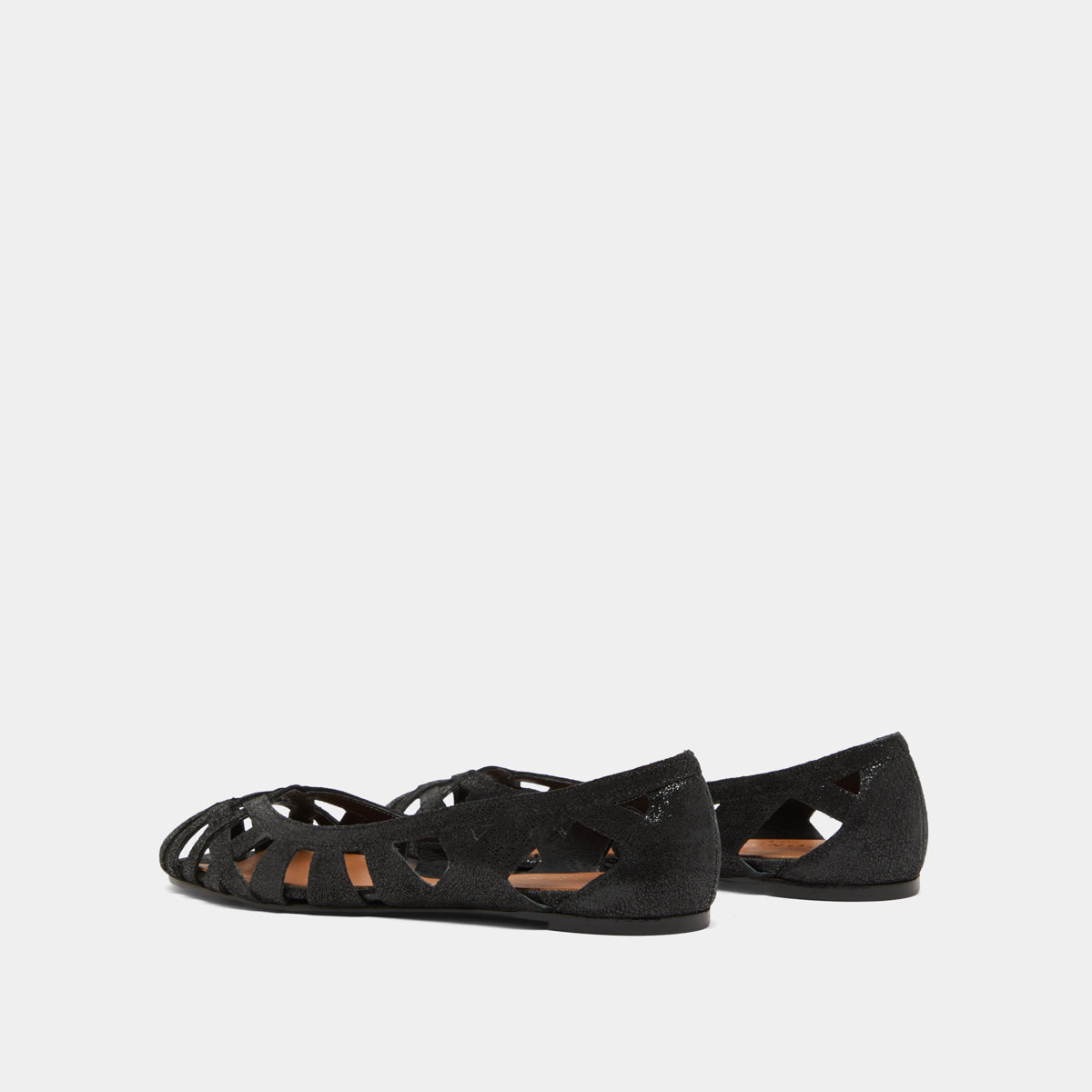 Ballerines Deray Croute Laminee Noir