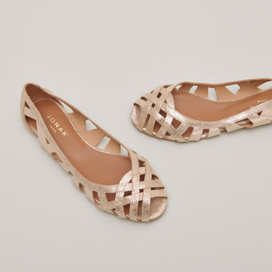 Ballerines Deray Croute Laminee Platine