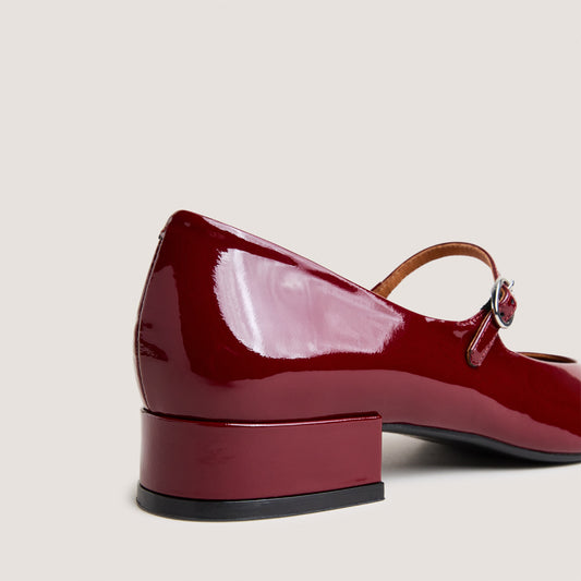 Salomes/babies Desance Vernis Bordeaux