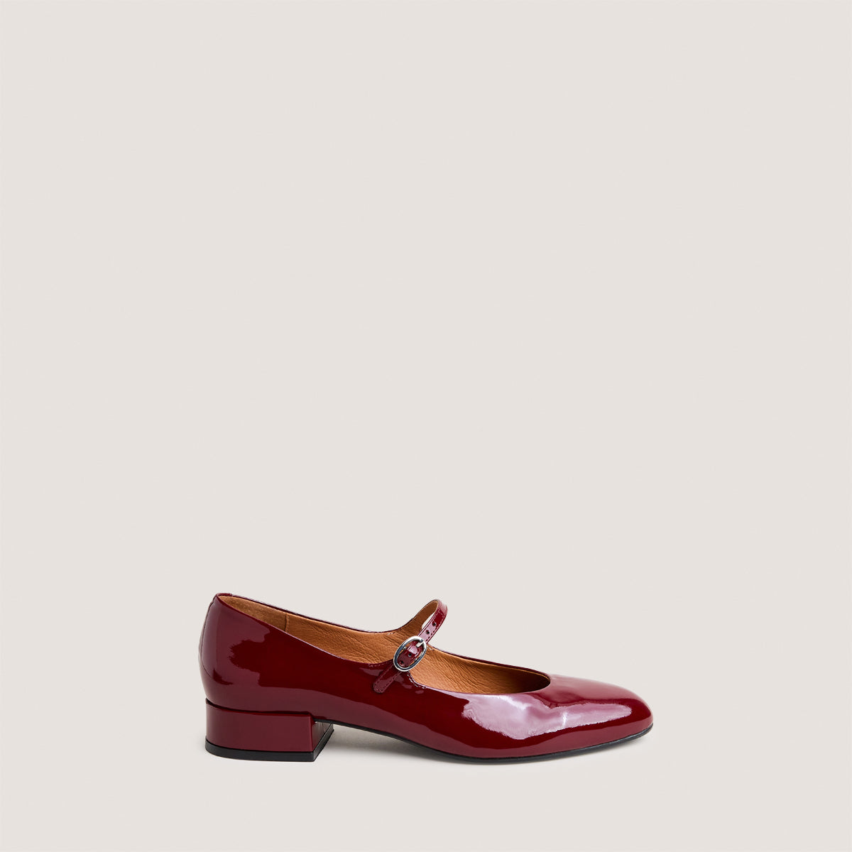 Salomes/babies Desance Vernis Bordeaux