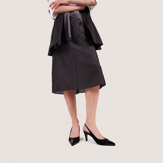 Escarpins Destelle Vernis/velo Marron-Fonce-marron