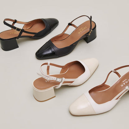 Salomes/babies Dhapopy Vernis/cuir Noir-noir