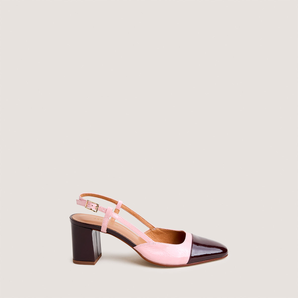 Salomes/babies Dhapop Vernis/vernis Bordeaux-rose-Petale