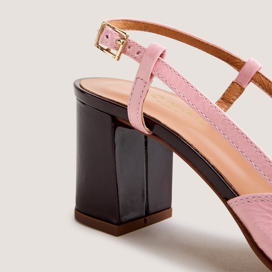 Salomes/babies Dhapop Vernis/vernis Bordeaux-rose-Petale