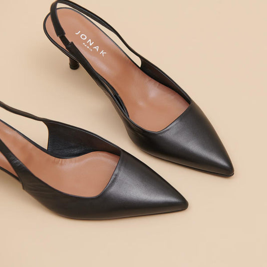 Escarpins Diamantine Cuir Noir