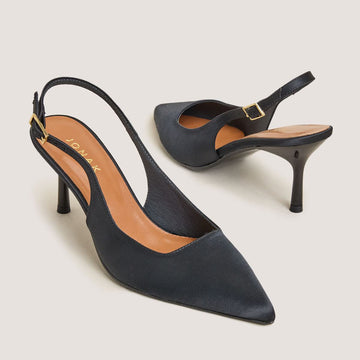 Escarpins Diamantus Satin Noir