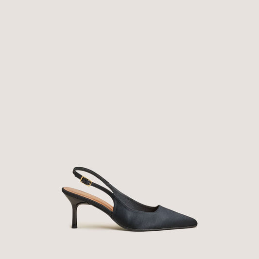 Escarpins Diamantus Satin Noir