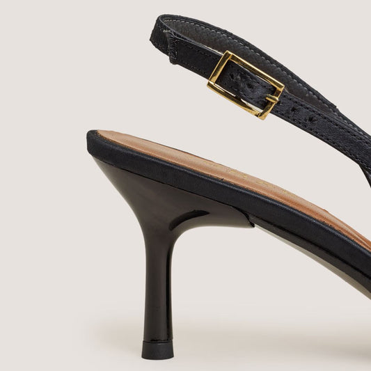 Escarpins Diamantus Satin Noir