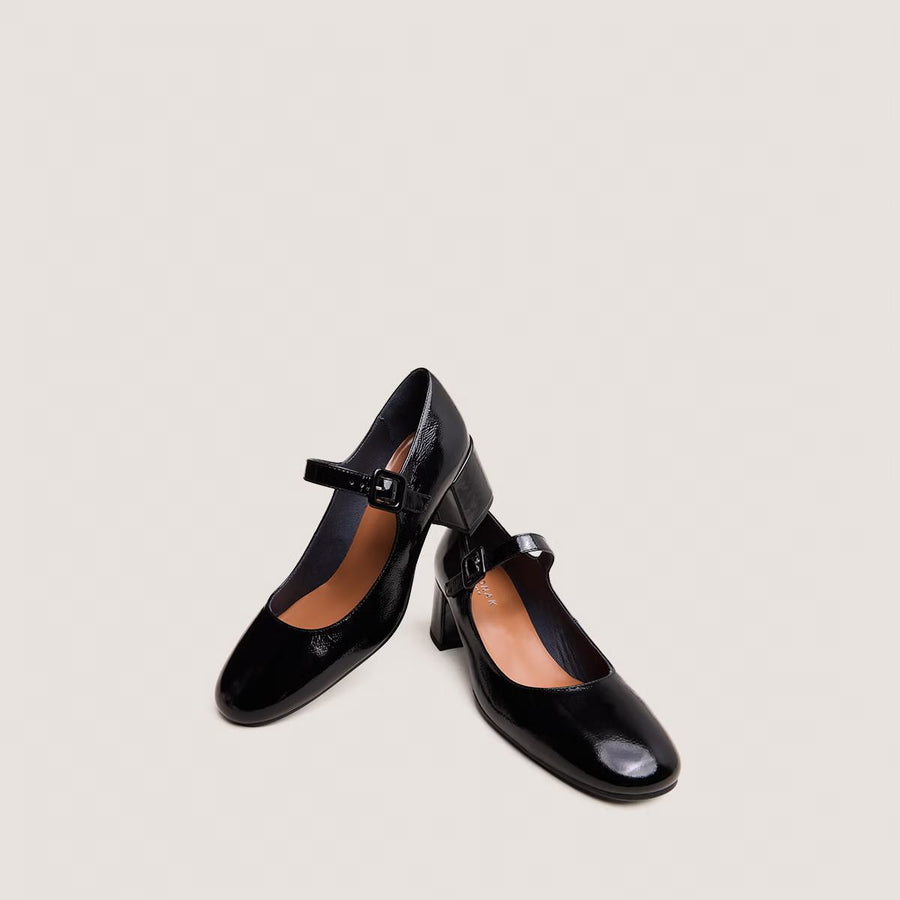 Salomes/babies Dittus Vernis Plisse Noir