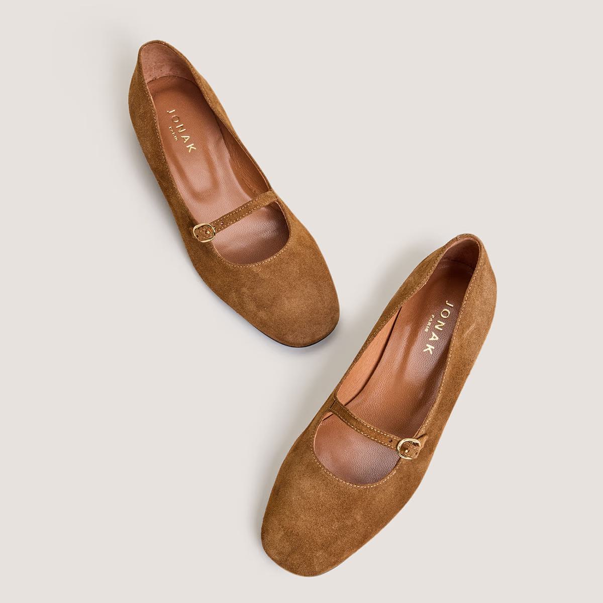 Ballerines Div Croute Cognac