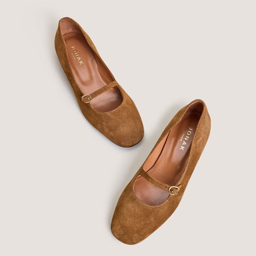 Ballerines Div Croute Cognac