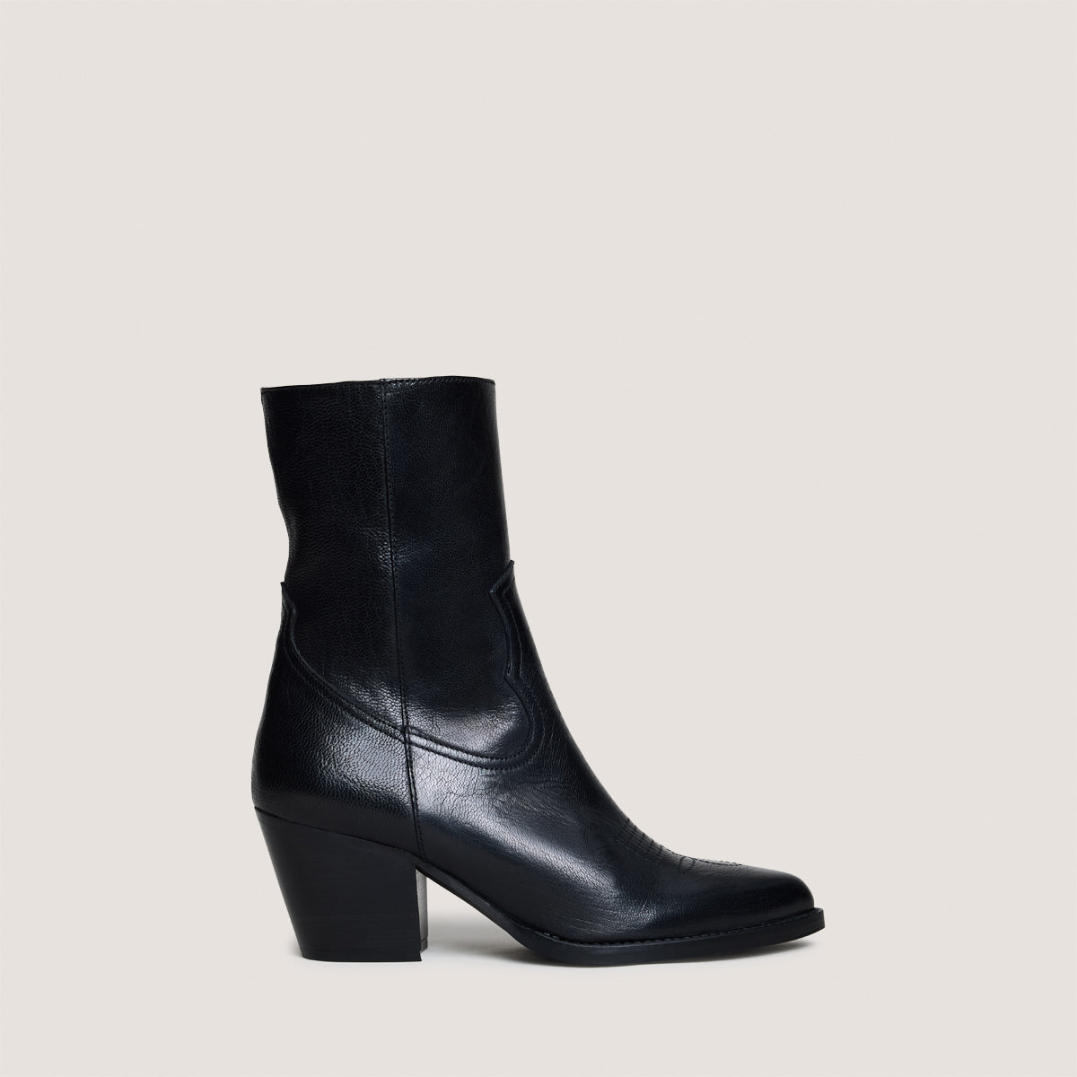 Boots Djamena Cuir Noir