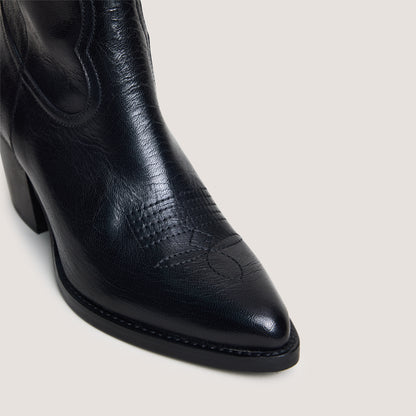 Boots Djamena Cuir Noir