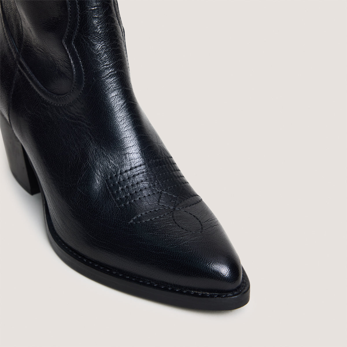 Boots Djamena Cuir Noir