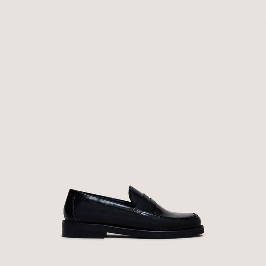 Mocassins Dolivia Cuir Glace Noir