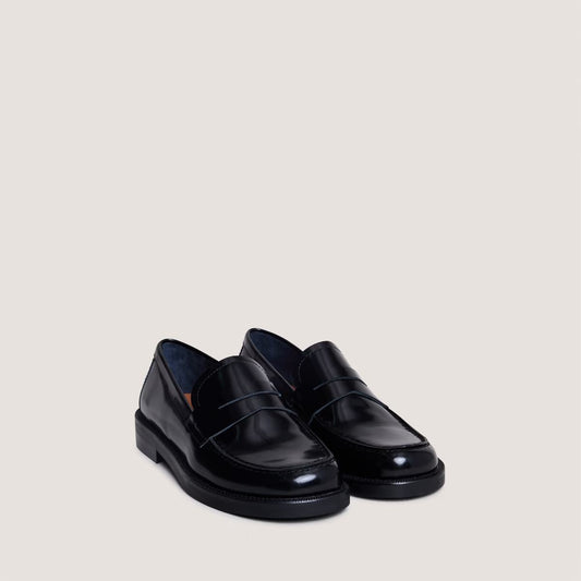 Mocassins Dolivia Cuir Glace Noir