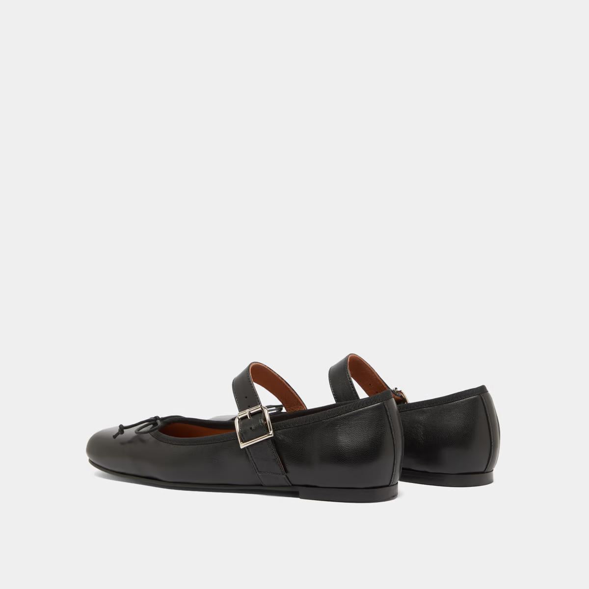 Ballerines Dominante Cuir Noir